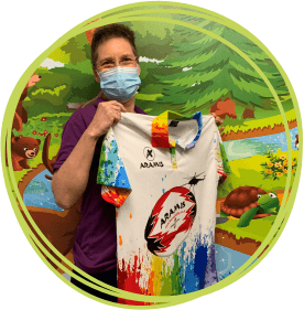Rainbow-themed rugby shirts and balls are being sold to support care teams at Children’s Hospice South West